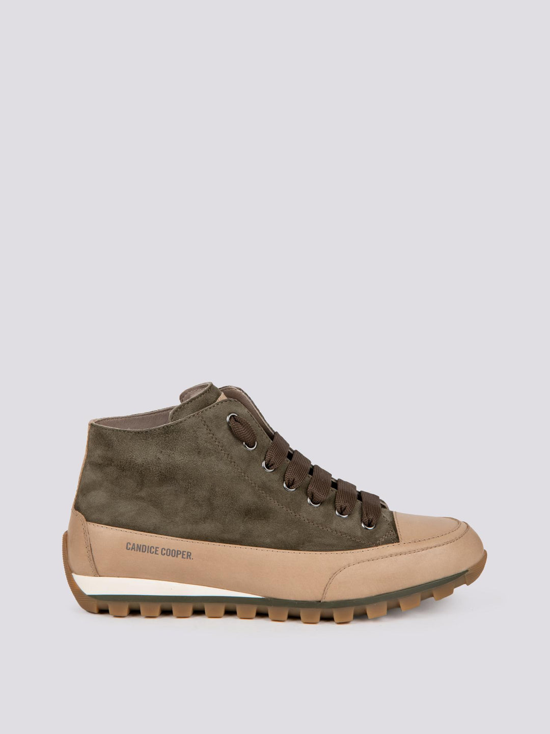 Sneaker JANIS MID in camoscio verde militare 2017967 011E10 CANDICE COOPER 