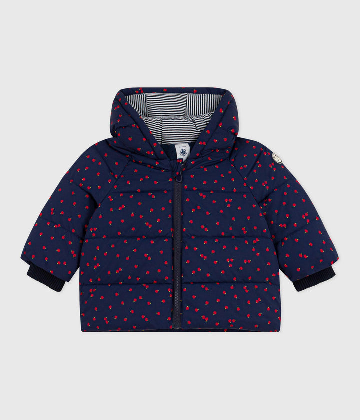 PIUMINO BLU STAMPA MELE A0DUD 01 PETIT BATEAU 