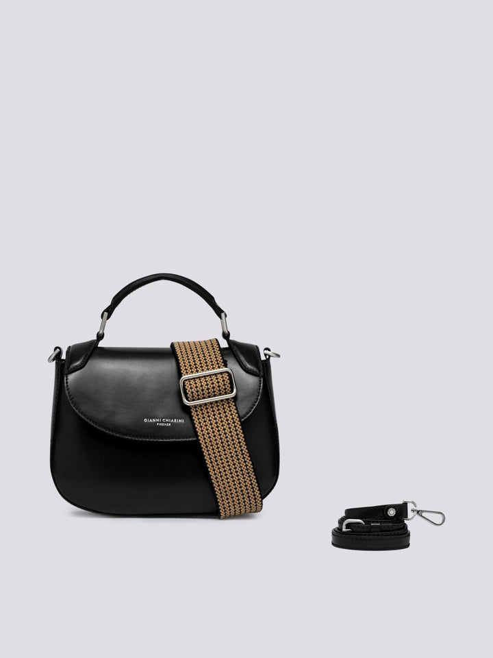 BORSA Grace in PELLE spazzolata nera BS 10410 CALF-NA 001 GIANNI CHIARINI 