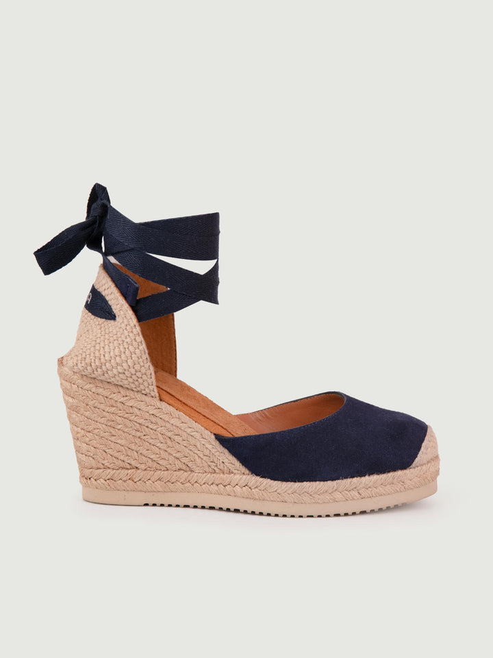 ESPADRILLAS SCAMOSCIATA BLU CON LACCI CARNOT OCEAN UNISA 