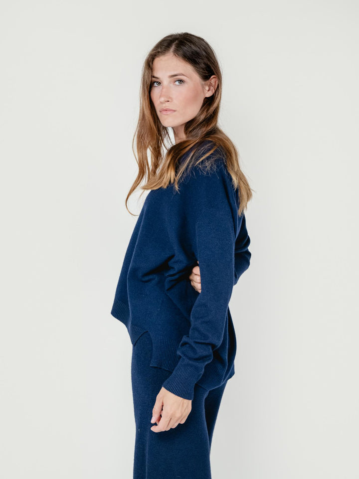 CARDIGAN CON BOTTONI BLU 022031 0115 BIMOR 