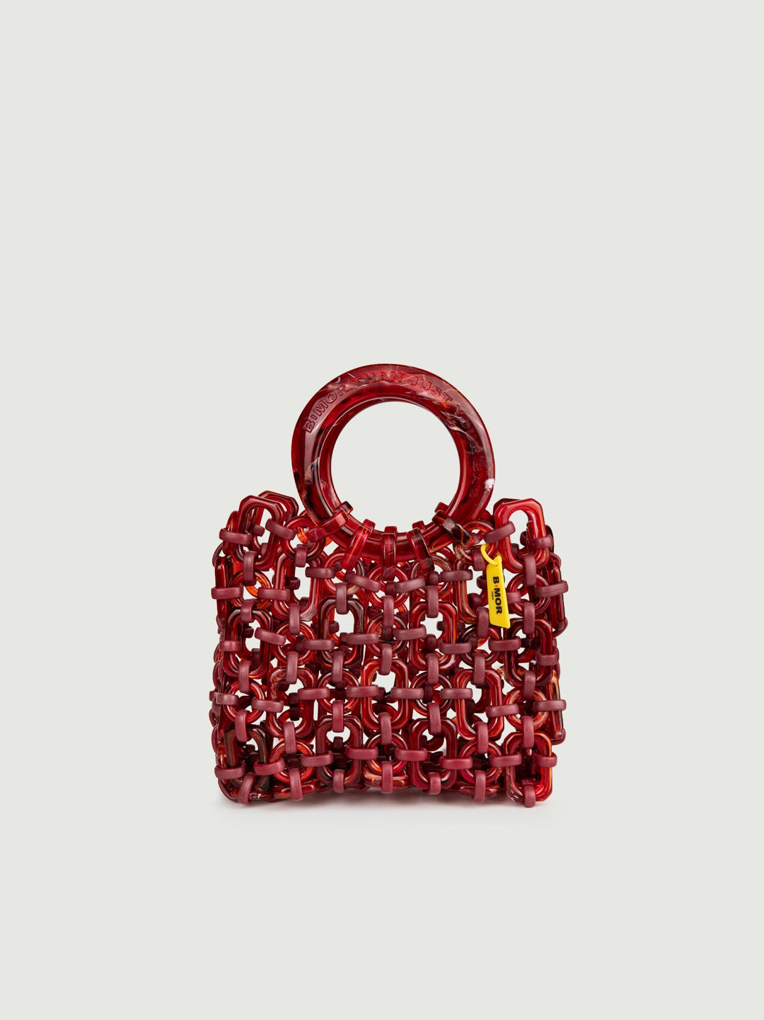 BORSA CON MANICI IN RESINA ROSSA "DOLL" DOLL BORDEAUX BIMOR 