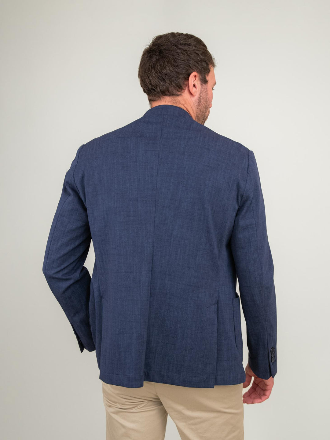 BLAZER IN MISTO COTONE BLU NAVY OF1S2S4G014M 174 ANDREA MORANDO 