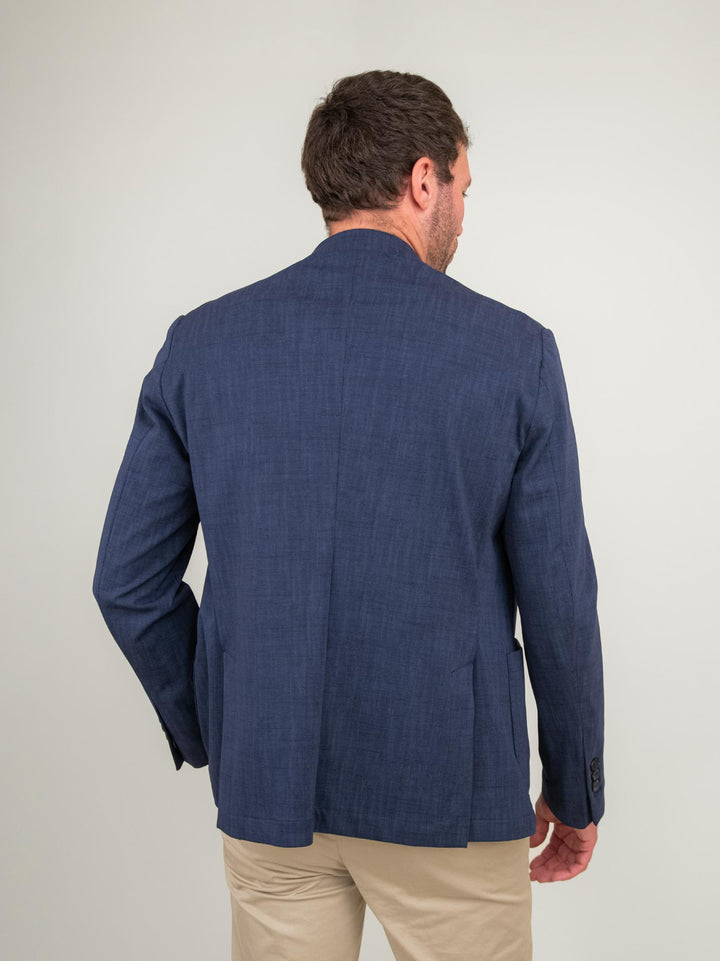 BLAZER IN MISTO COTONE BLU NAVY OF1S2S4G014M 174 ANDREA MORANDO 