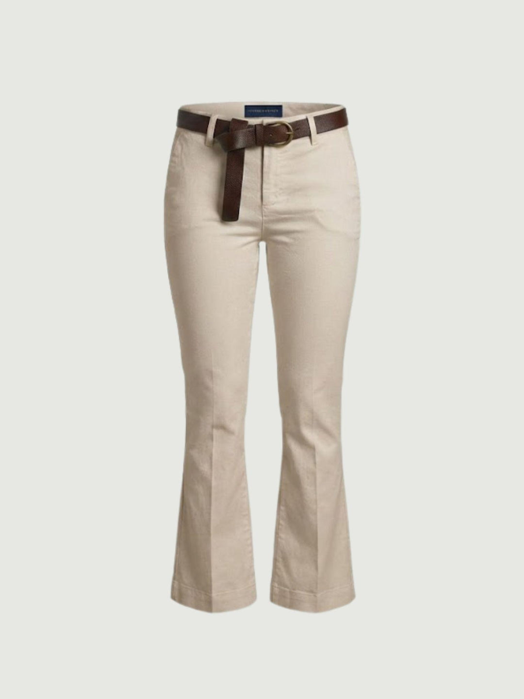 Pantalone a trombetta in cotone beige 824MA BEIGE ANDREA MORANDO 