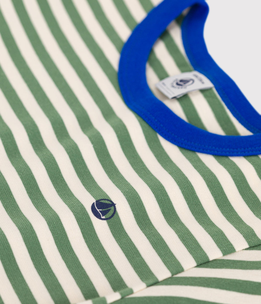 T-shirt a maniche corte in cotone a righe bambino