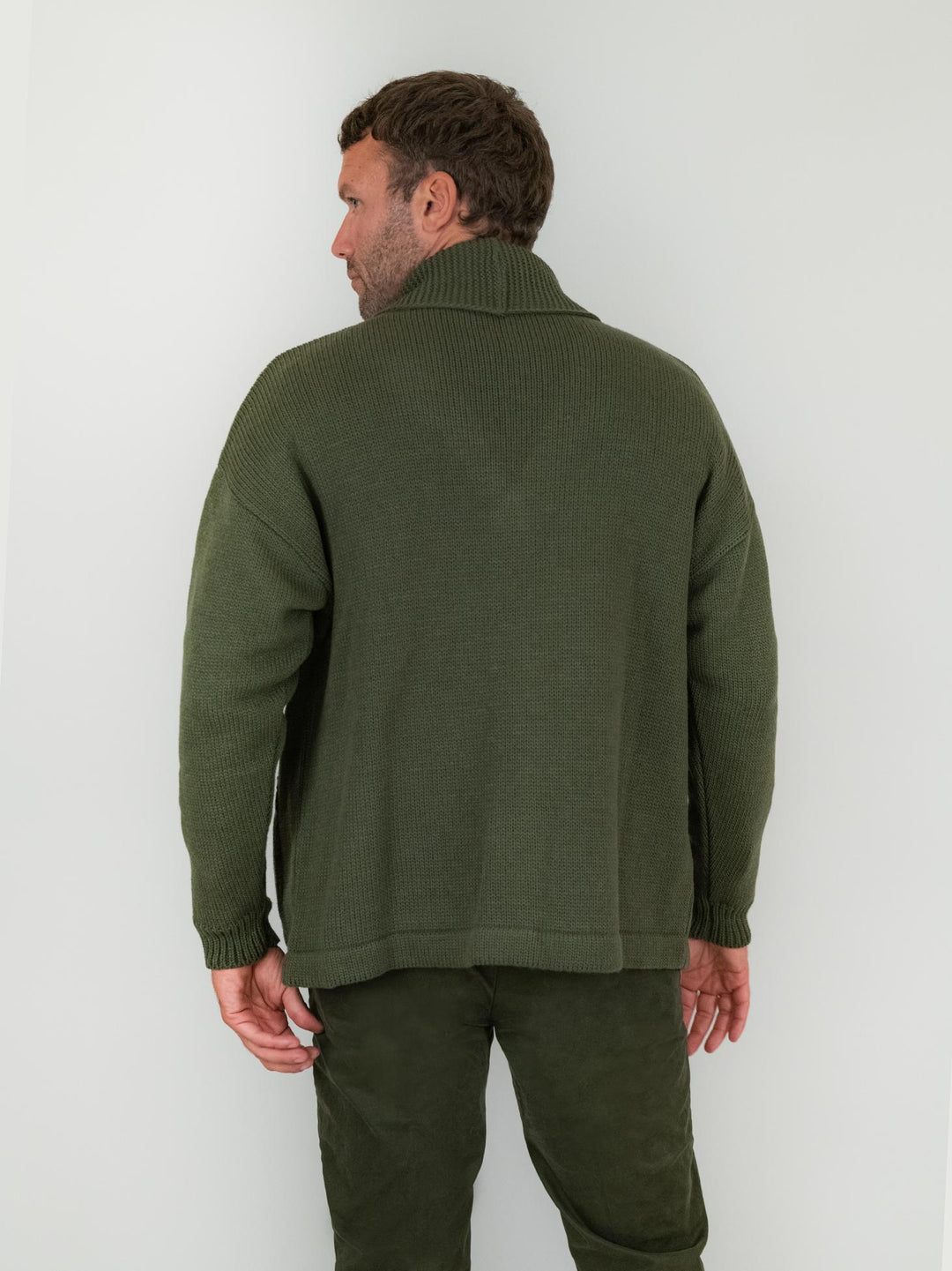 CARDIGAN MISTO LANA VERDONE F2W4M051M 131 ANDREA MORANDO 