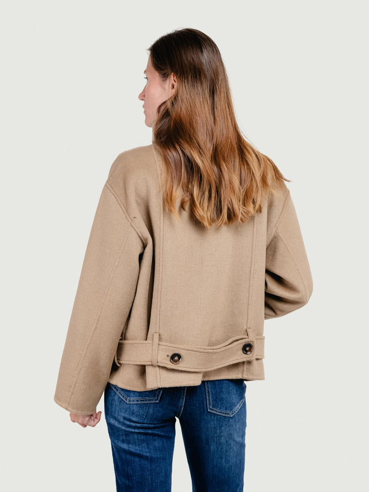 GIACCA CON COLLO ALTO CAMMELLO CATHERINE 5048 ANDREA MORANDO 