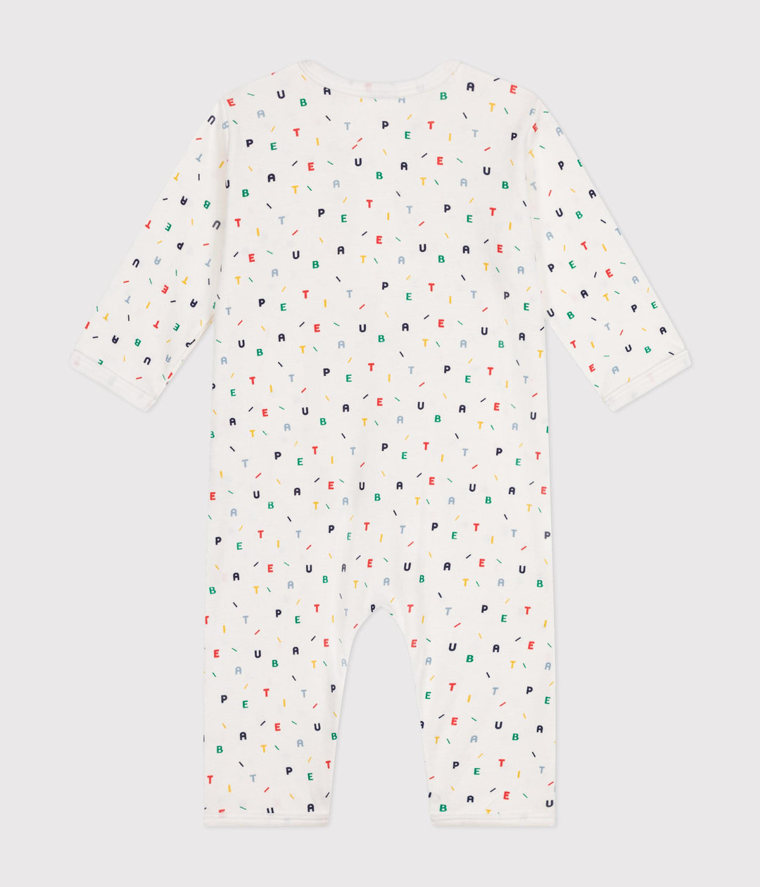 Tutina fantasia lettere senza piedini A0BUP 01 PETIT BATEAU 