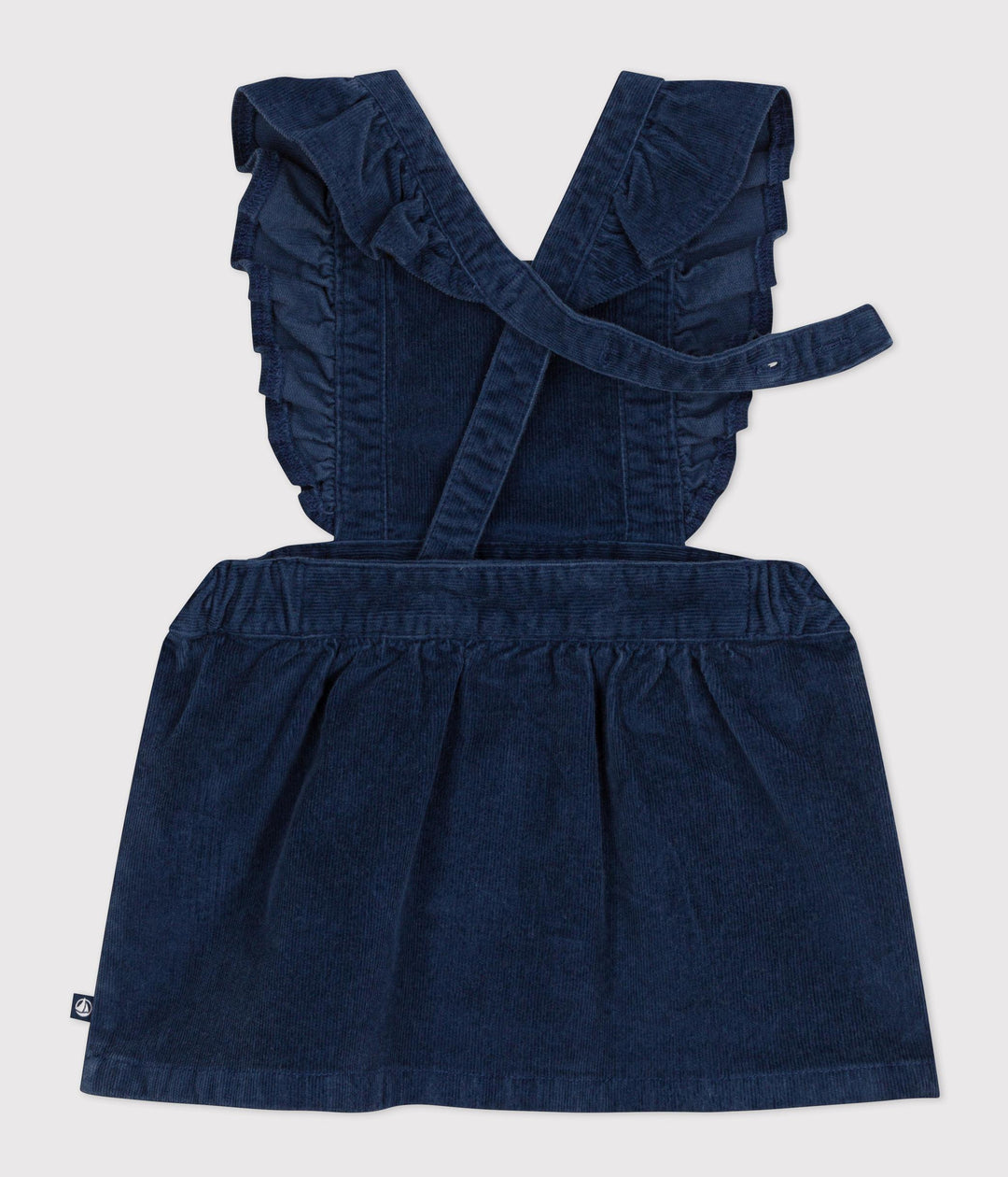 Abito smanicato in velluto blu A0AYR 01 PETIT BATEAU 