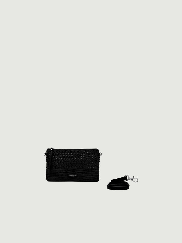 BORSA IN TESSUTO E SINTETICO VICTORIA NERA BS 10795 SMCRH 001 GIANNI CHIARINI 
