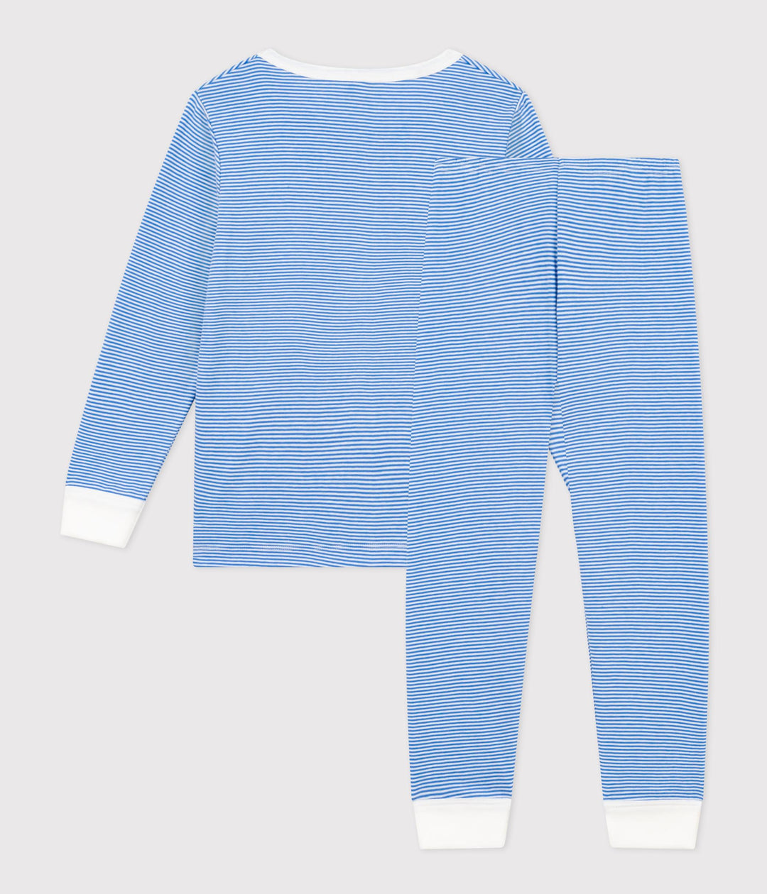 PIGIAMA RIGATO AZZURRO BAMBINO IN COTONE A09OT 02 PETIT BATEAU 