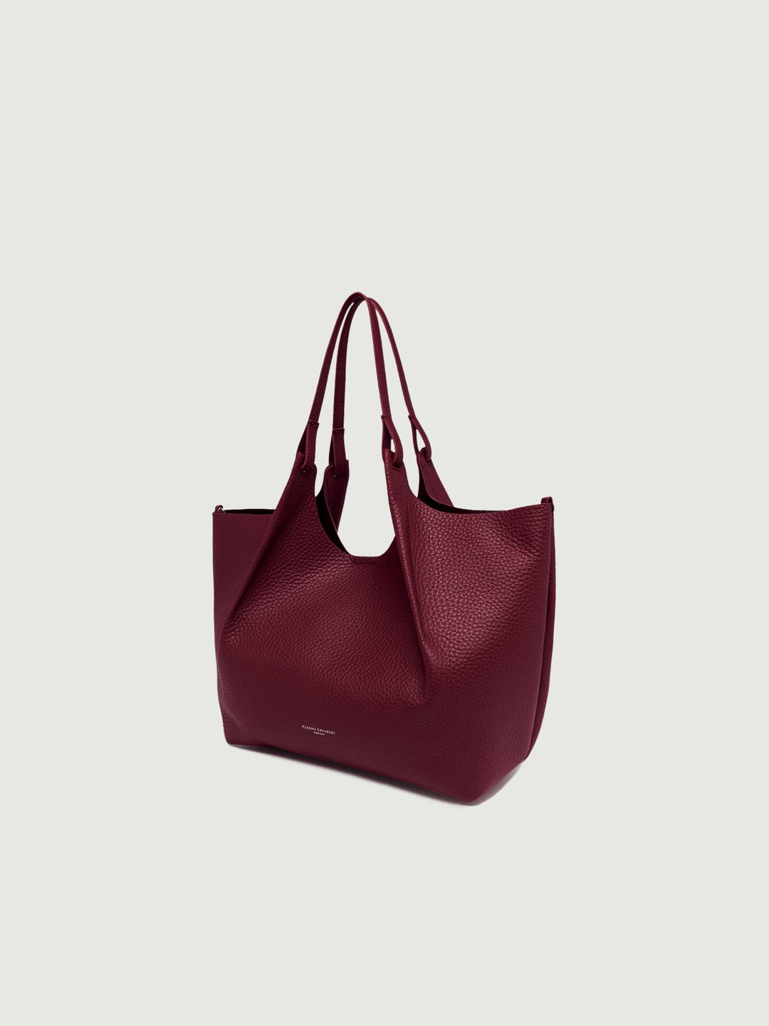 BORSA DUA IN PELLE BORDEAUX BS 9720 RNGDBL 1420914209 GIANNI CHIARINI 