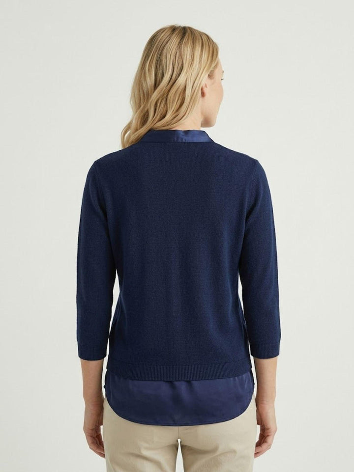 Maglia camicia blu 261231557 BLU ANDREA MORANDO 
