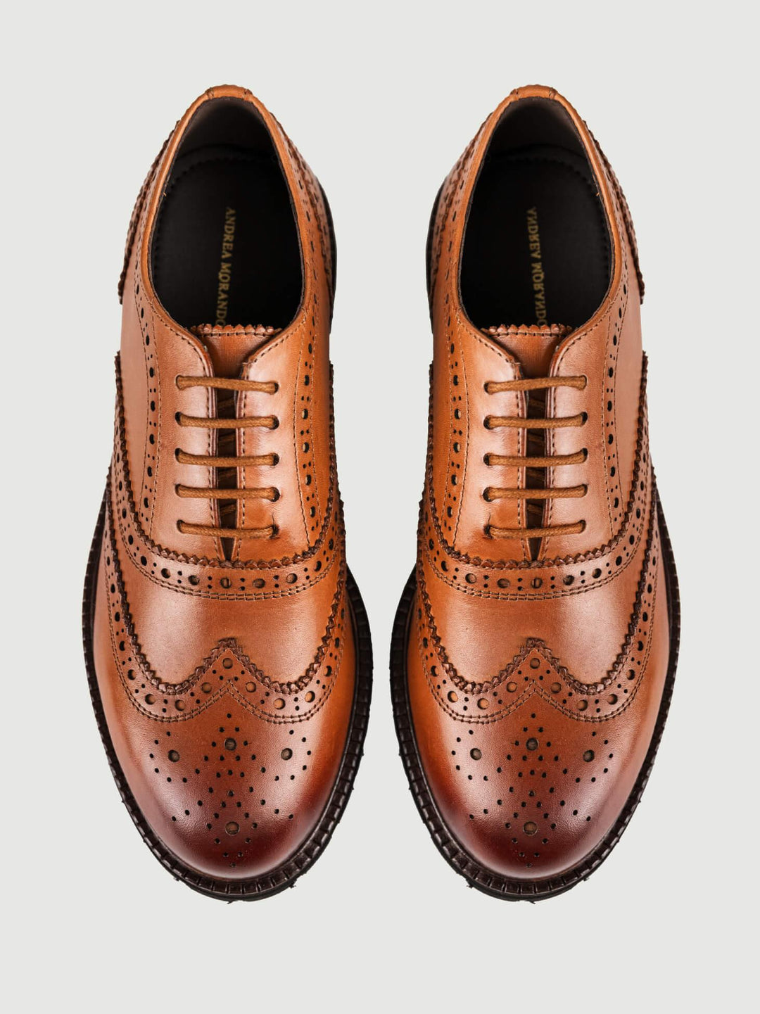 FRANCESINA IN PELLE SFUMATA TABACCO 35034 TABACCO BRAIN 