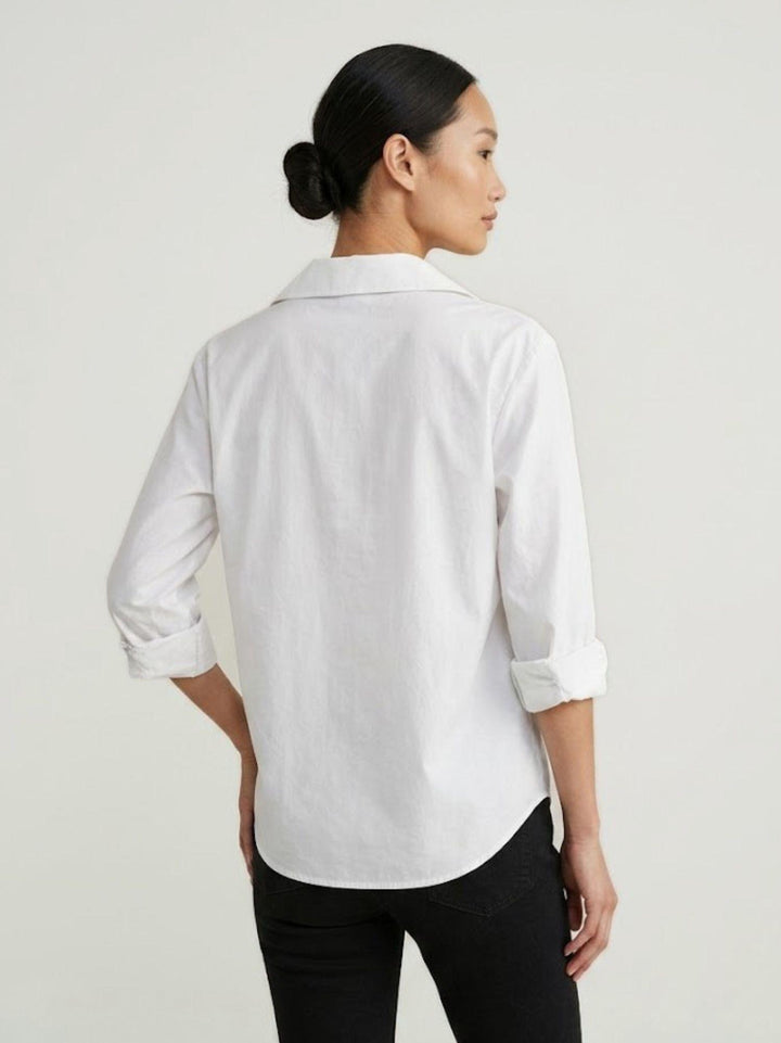 Camicia over in cotone bianca M796/221 10 ANDREA MORANDO 
