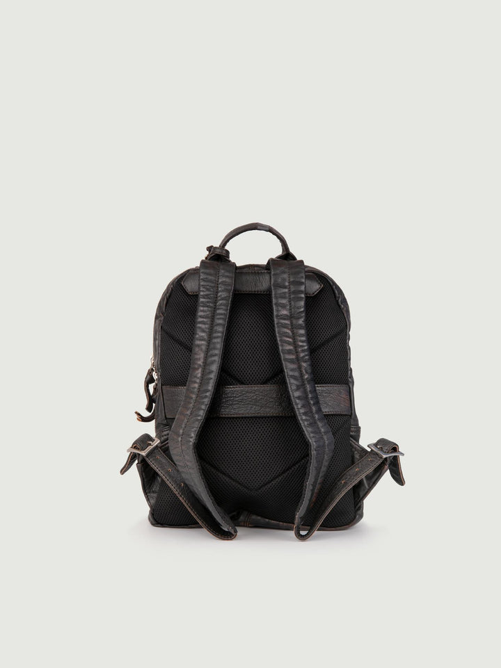 ZAINO SURRENDER IN PELLE TESTA MORO SURRENDER 114 JACK LEATHER 