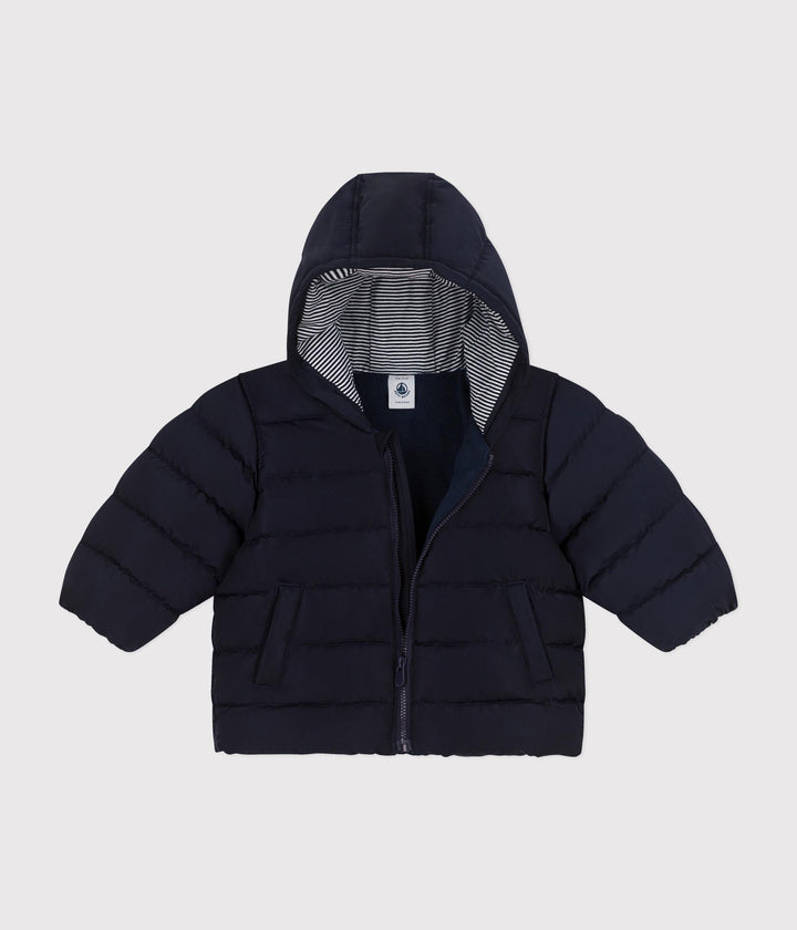 Piumino blu foderato in pile A0B40 01 PETIT BATEAU 