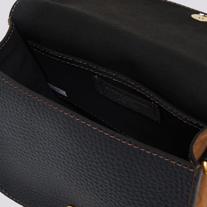 Borsa a tracolla Tara in pelle martellata nera BS 10115/23AI TKL-CM 13226 GIANNI CHIARINI 
