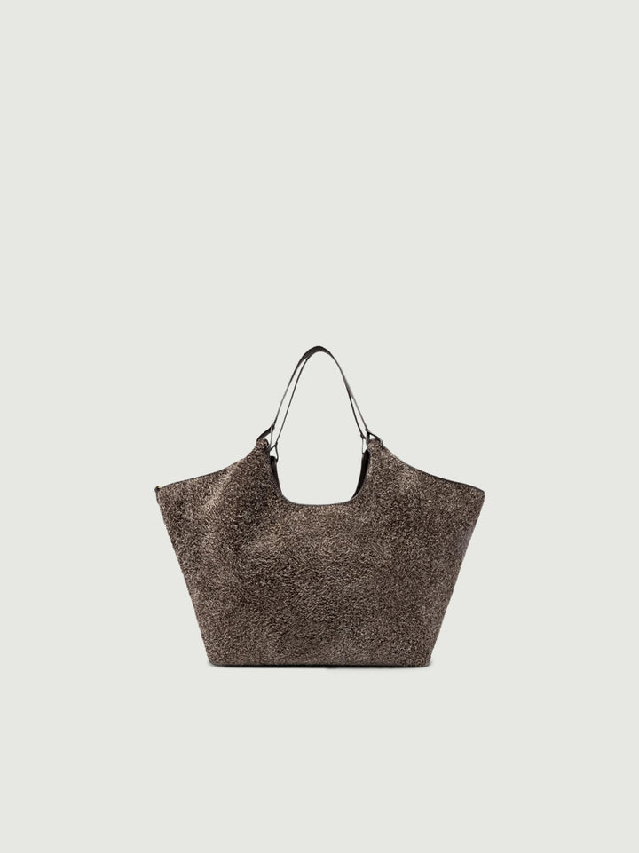 Borsa a spalla Dua in crosta marrone 11110 LDN-PL 31 GIANNI CHIARINI 