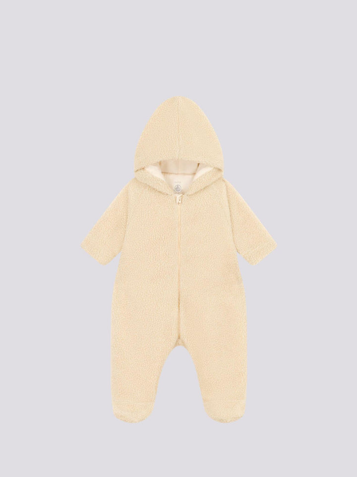 TUTINA CON CAPPUCCIO IN SHERPA PER BEBÈ A0876 03 PETIT BATEAU 