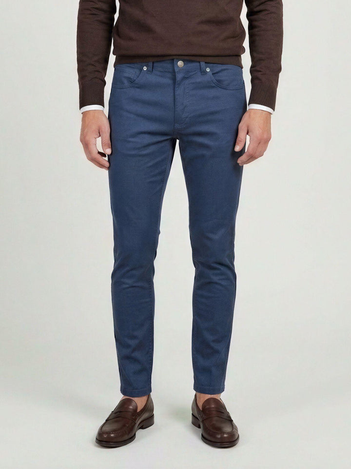 Pantalone cinque tasche bluette 7607GB LAVAGNA ANDREA MORANDO 