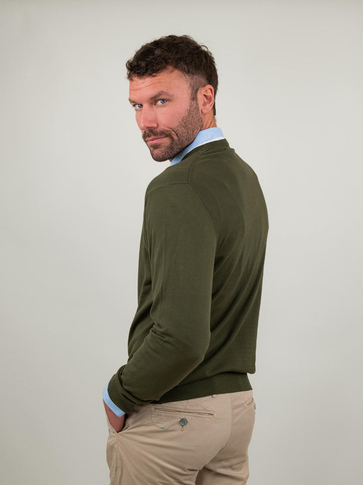 Maglia a MANICA LUNGA IN COTONE KAKI 0578 41 FIESOLI DANIELE 