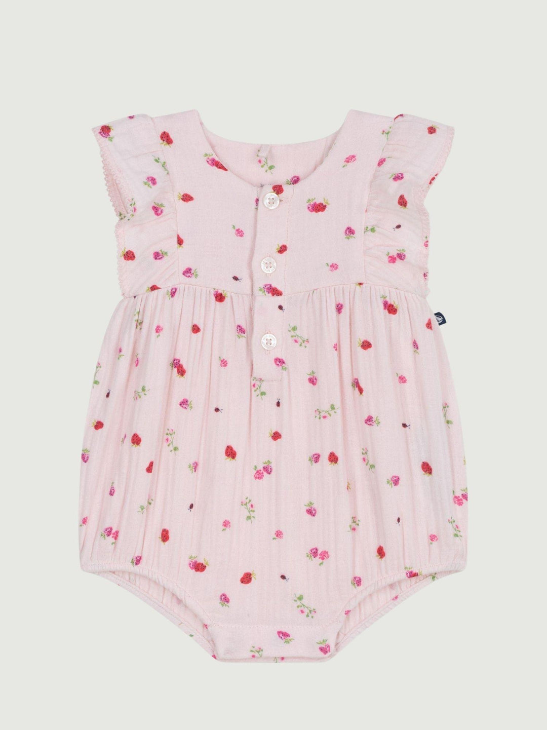 Tutina in cotone stampa floreale A0F15 01 PETIT BATEAU 