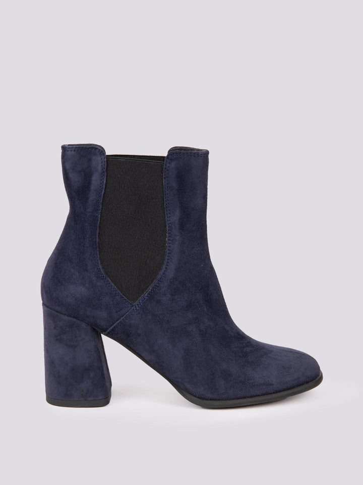 STIVALETTO CON ELASTICI IN CAMOSCIO BLU 8549CAM BLU ANDREA MORANDO 