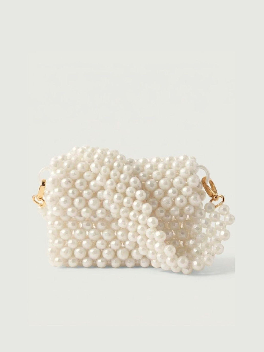 Borsa a spalla Cinderella in resina bianco perla NEW CINDERELLA BIANCO PERLA BIMOR 