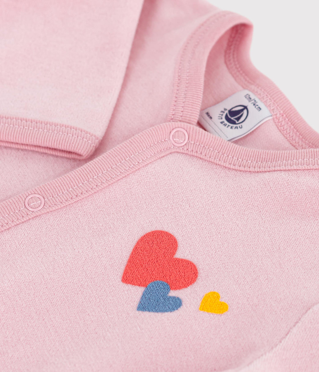 Pigiama in ciniglia tinta unita neonato A0E2P 03 PETIT BATEAU 