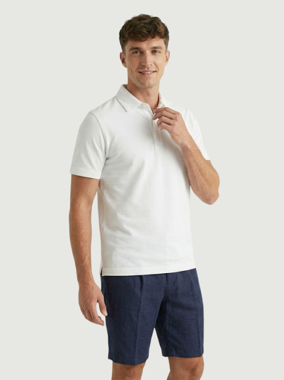 Polo classica in cotone piquet bianca 5803426 100 ANDREA MORANDO 
