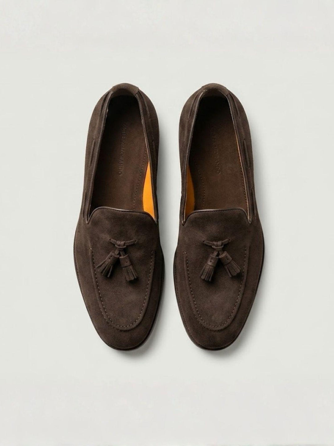Mocassino tassel loafer in pelle scamosciata testa moro 1840 T.MORO ANDREA MORANDO 