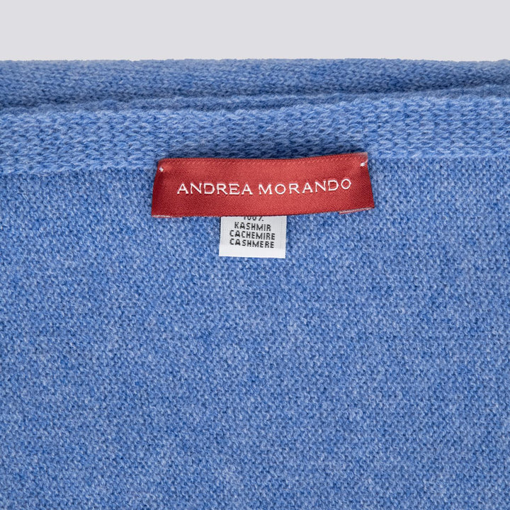 Sciarpa in cachemire azzurro 0102 JEANS ANDREA MORANDO 