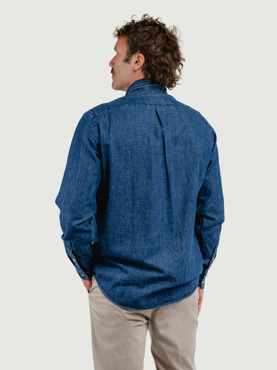 CAMICIA BRADFORD BOTTONDOWN IN DENIM SCURO BRADFORD/DEN26 01 BAGGIES 