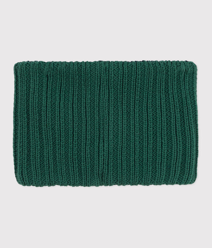 Snood in maglia foderata in pile bambino A0DOM 02 PETIT BATEAU 