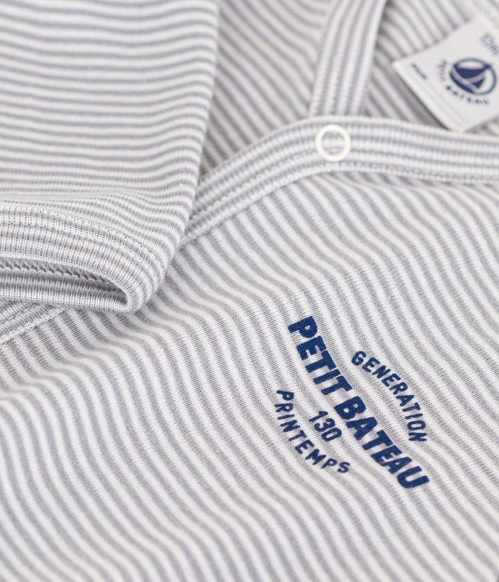 PIGIAMA BEBÈ IN COTONE MILLERIGHE A0846 03 PETIT BATEAU 