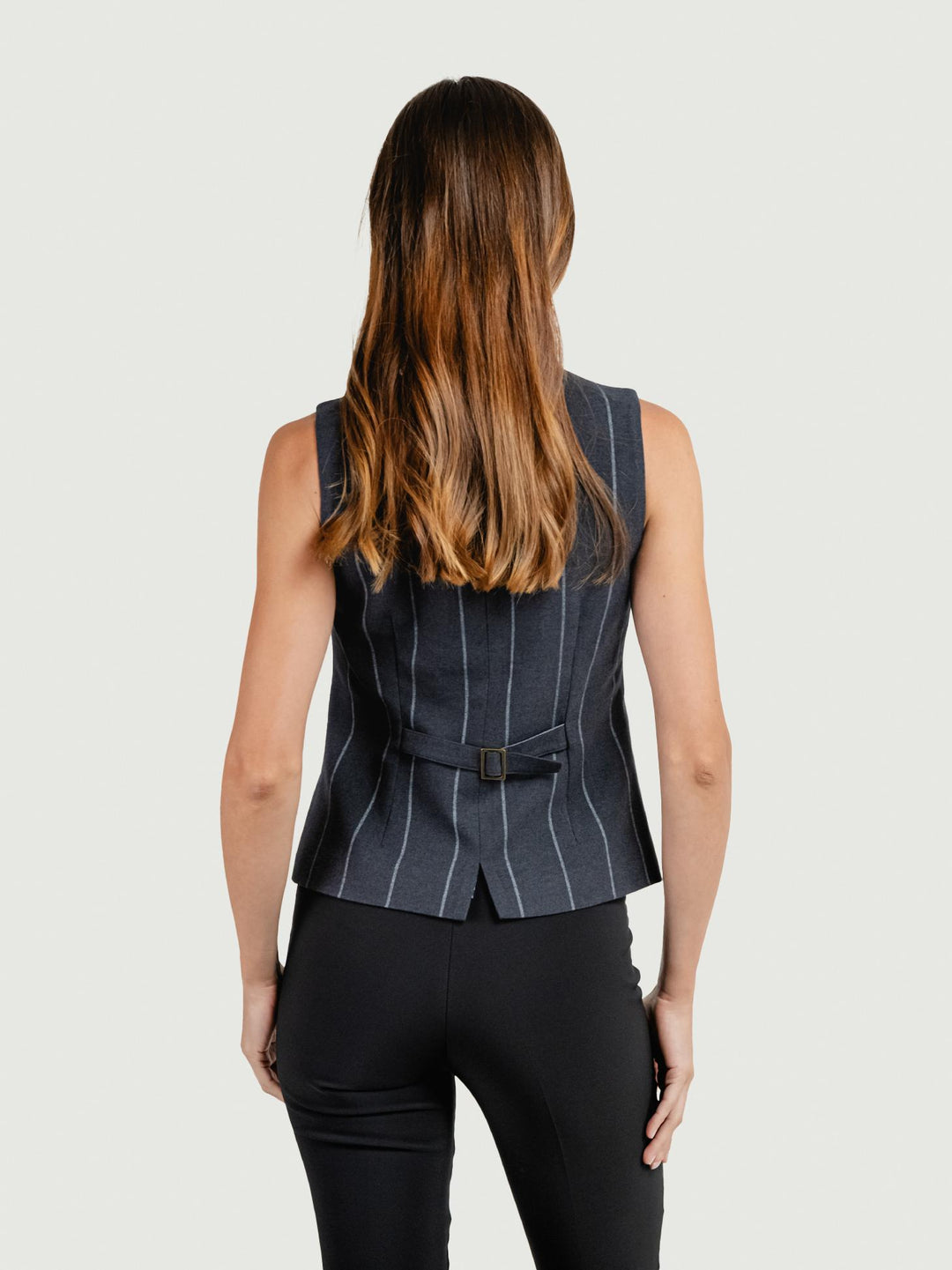 GILET GESSATO GRIGIO ANTRACITE 565IRDI322 81 ANDREA MORANDO 