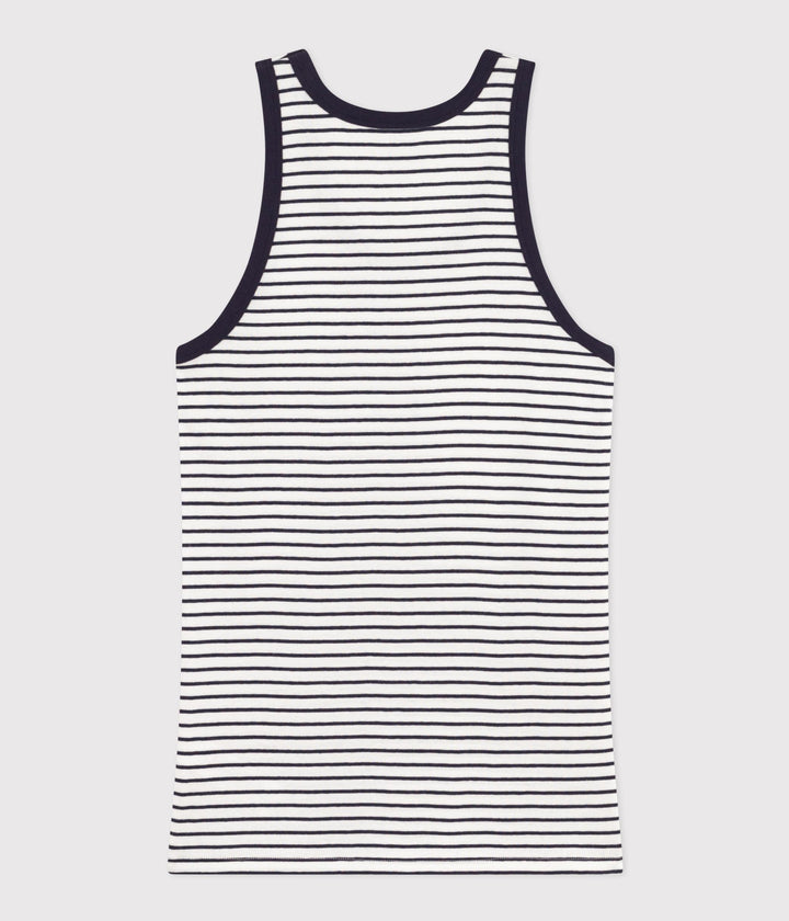 CANOTTA DONNA L'ICONIQUE IN COTONE A RIGHE A0A0X 01 PETIT BATEAU 
