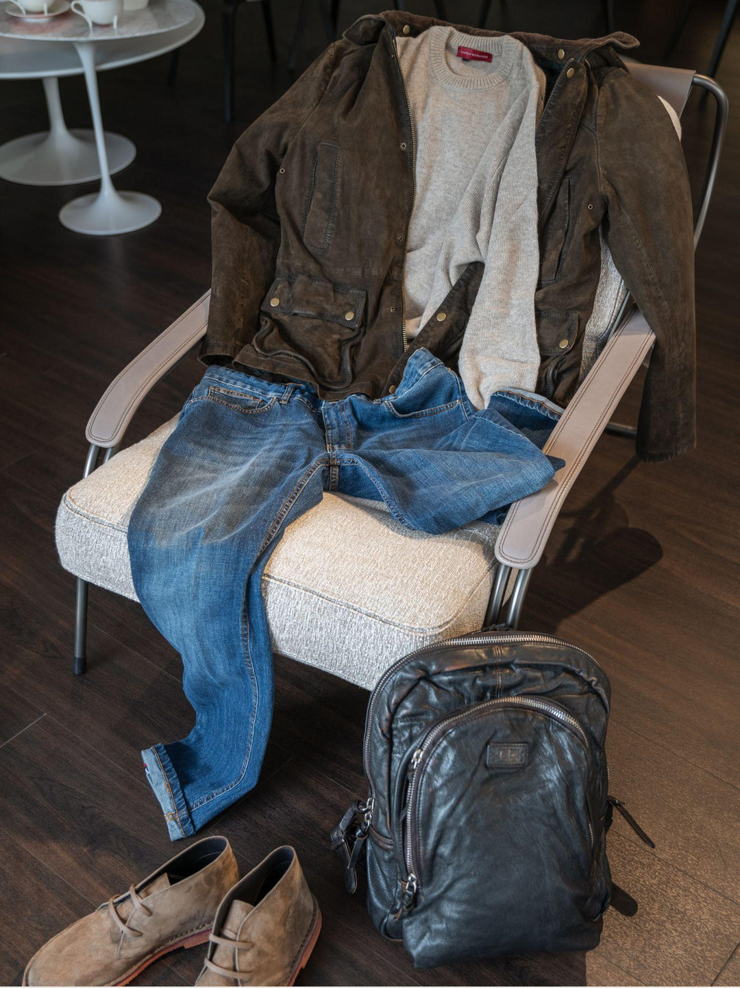 ZAINO SURRENDER IN PELLE TESTA MORO SURRENDER 114 JACK LEATHER 