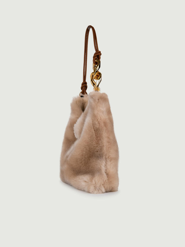 BORSA A SPALLA IN ECOPELLICCIA AVORIO LESLIE AVORIO A POINT ETC 