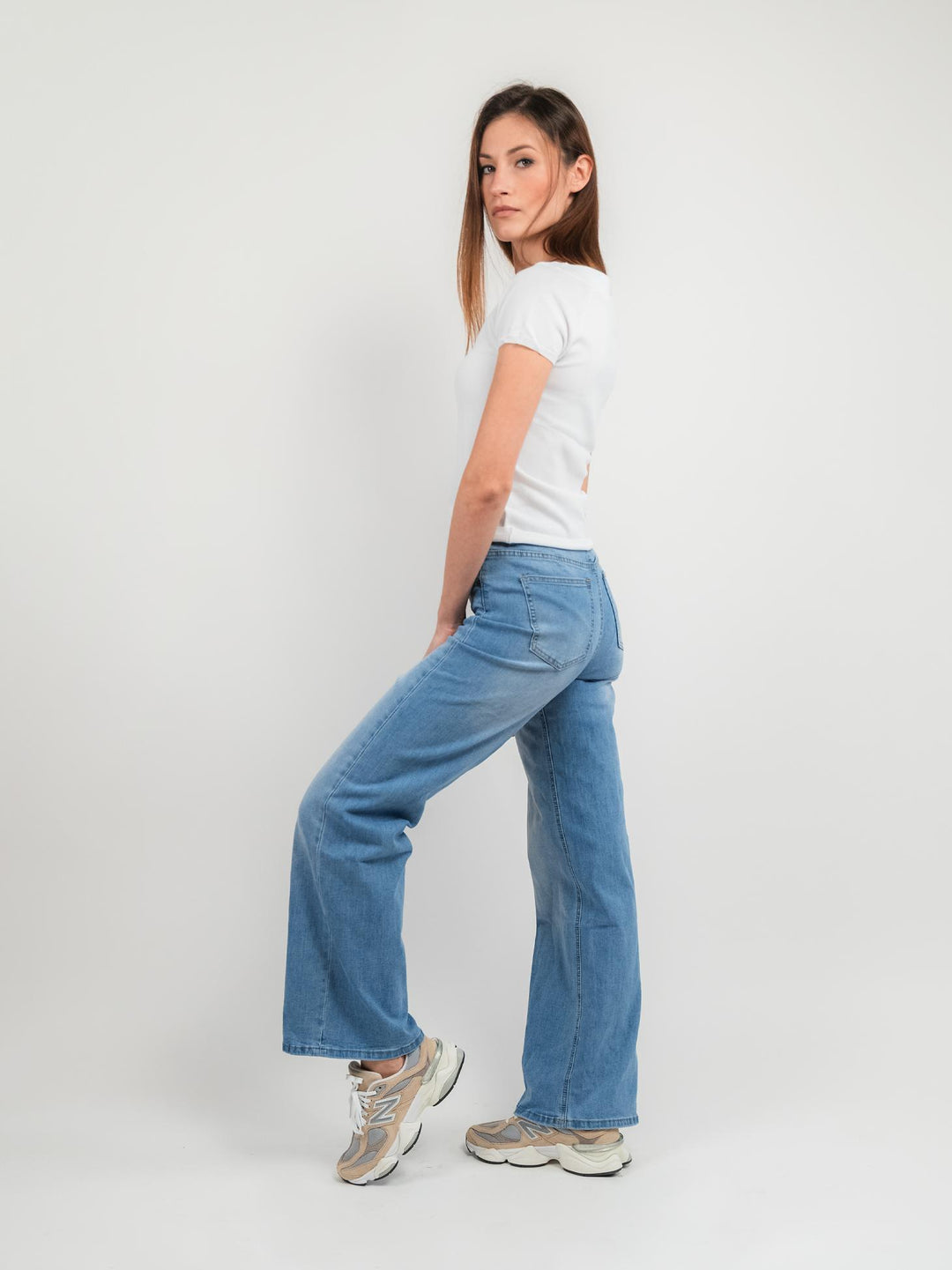 JEANS 5 TASCHE A PALAZZO