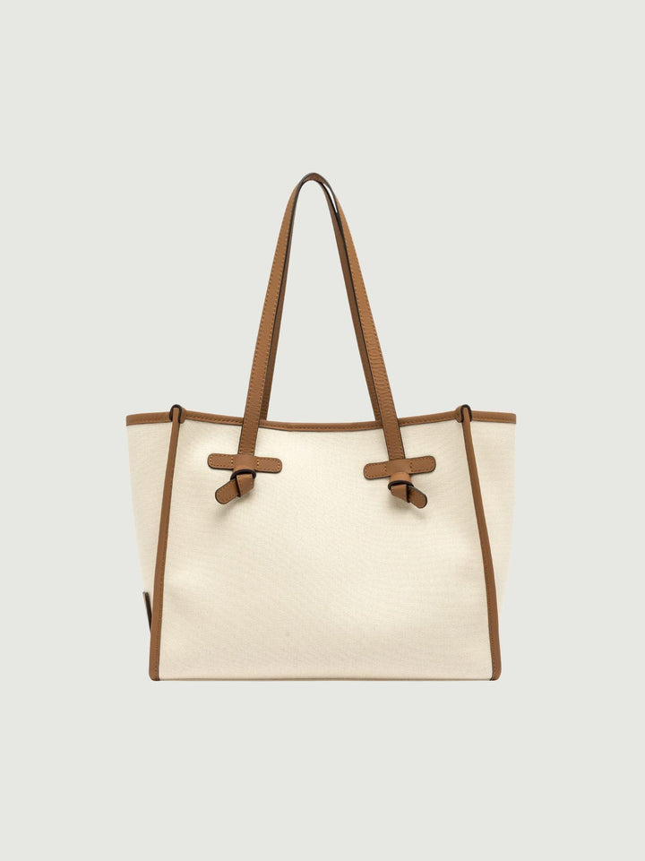 Shopping Marcella in canvas panna BS 6849/COMM CNV-SE 13931 GIANNI CHIARINI 
