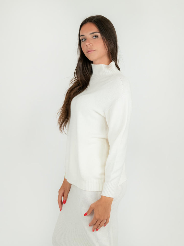 LUPETTO IN MAGLIA PANNA 0570/138 0248 BIMOR 