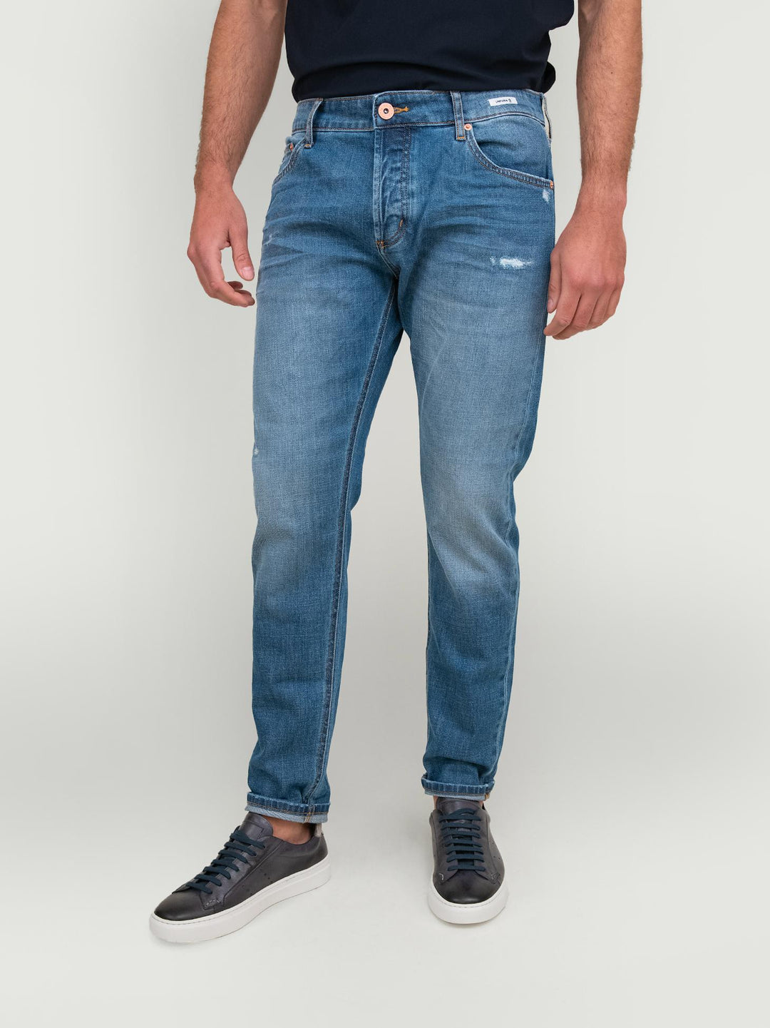 JEANS BARNEY IN COTONE DENIM SLIM FIT BARNEY347 S3 UNIFORM 