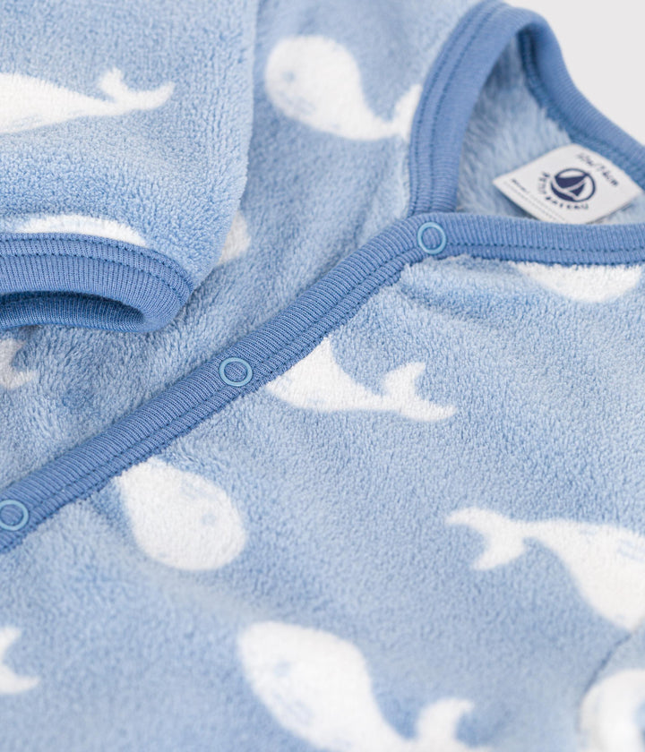 Tutina pigiama in pile balene A0B2F 03 PETIT BATEAU 