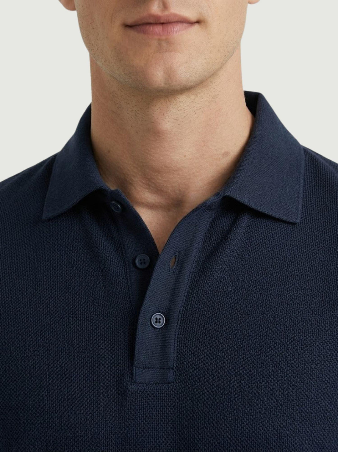 Polo classica in cotone fine navy 5985426 220 ANDREA MORANDO 