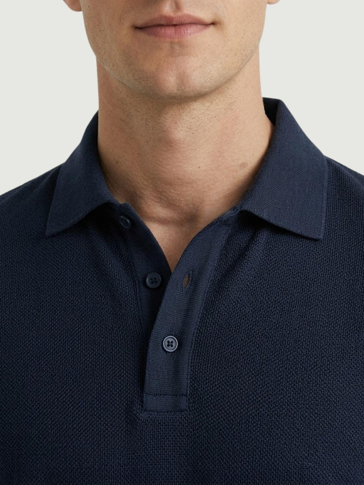 Polo classica in cotone fine navy 5985426 220 ANDREA MORANDO 