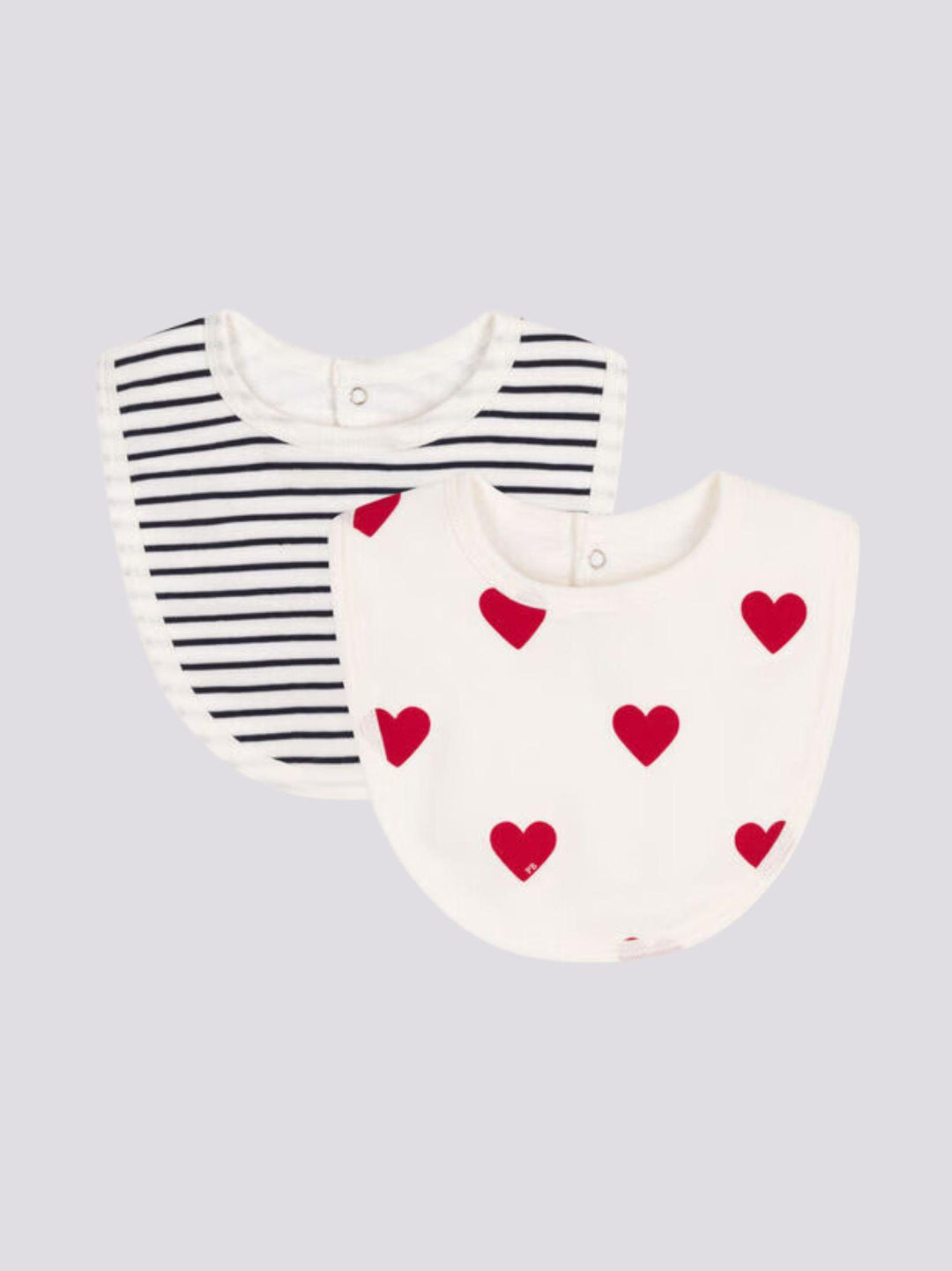 CONFEZIONE DA 2 BAVAGLINI IN COTONE PER NEONATI A09S9 03 PETIT BATEAU 
