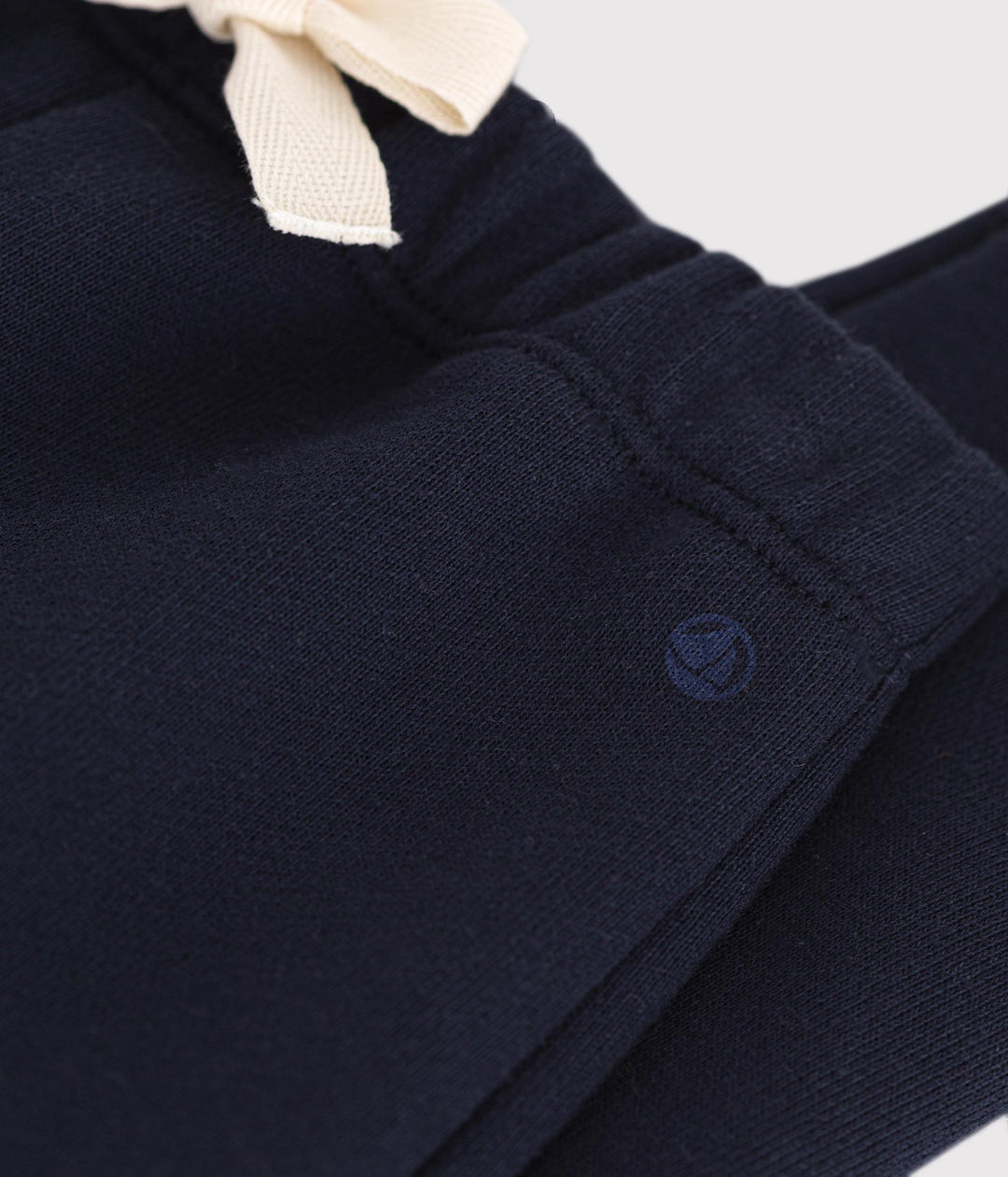 Pantaloni tinta unita blu scuro in tessuto felpato A0BQ0 03 PETIT BATEAU 